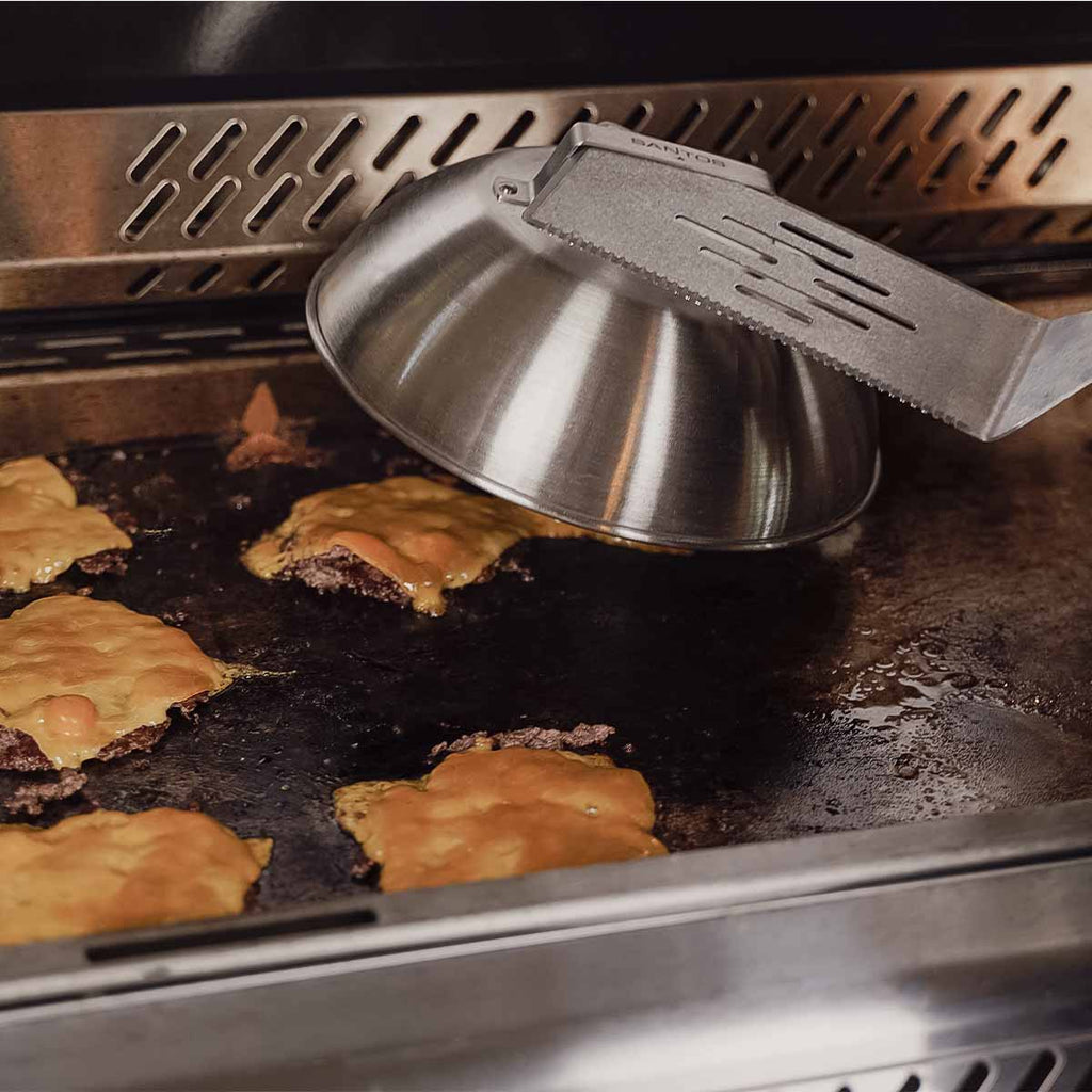 Smelteklokker rustfritt stål 2-pakk - SANTOS detalj nærbilde