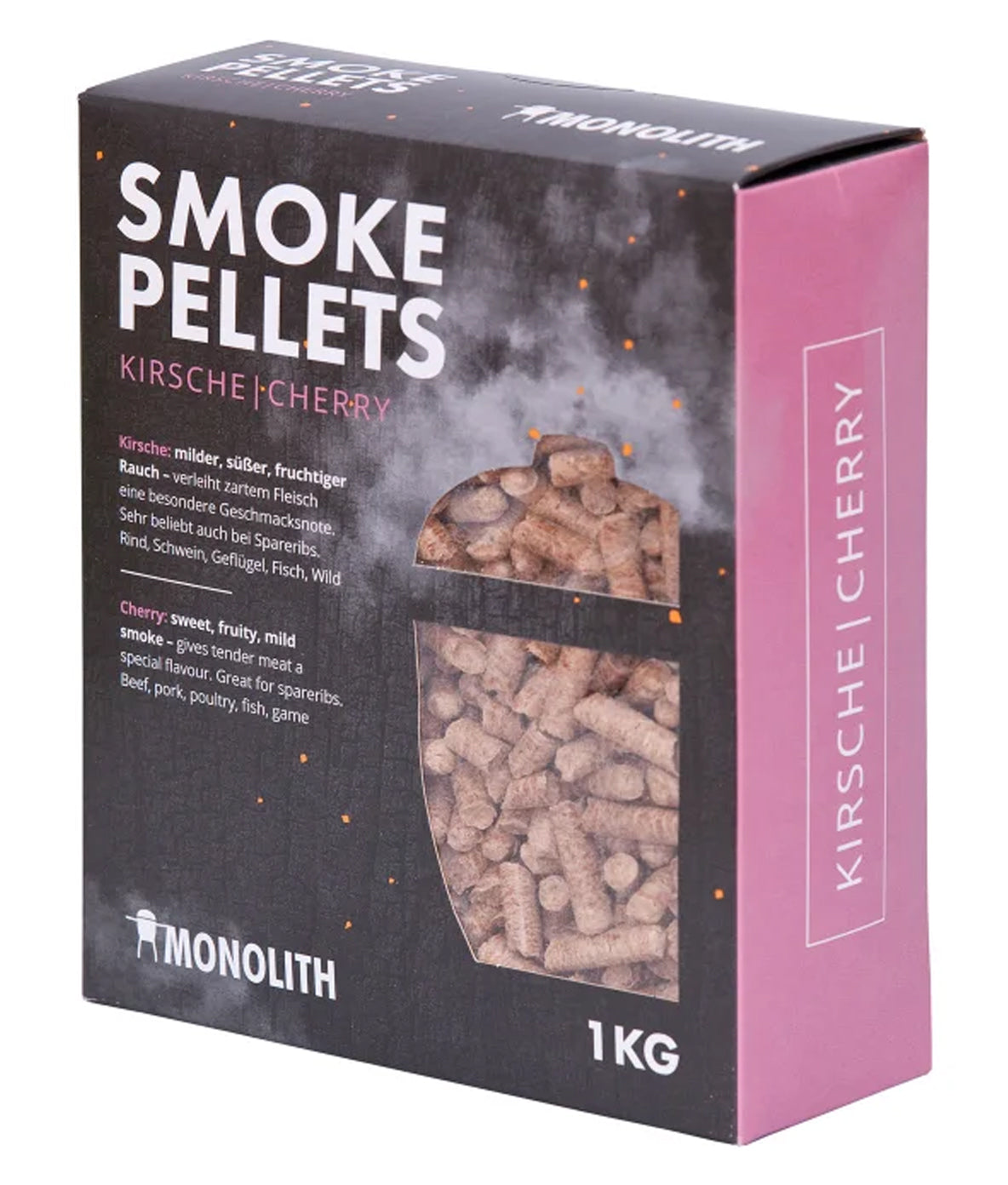 Smoke pellets kirsebær 1 kg - Monolith for mild røkaroma