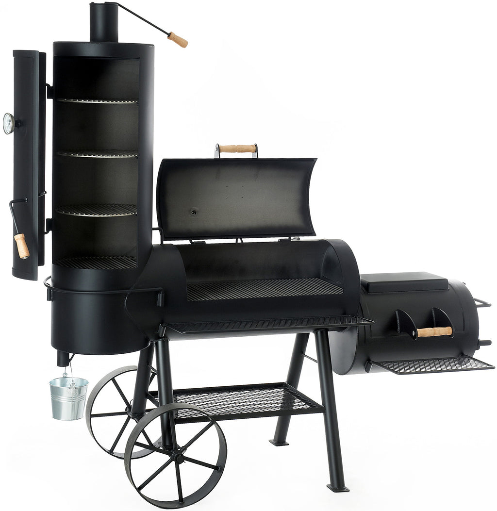 Smoker 16" Chuckwagon 3-kammer - JOE´s Barbeque bakside