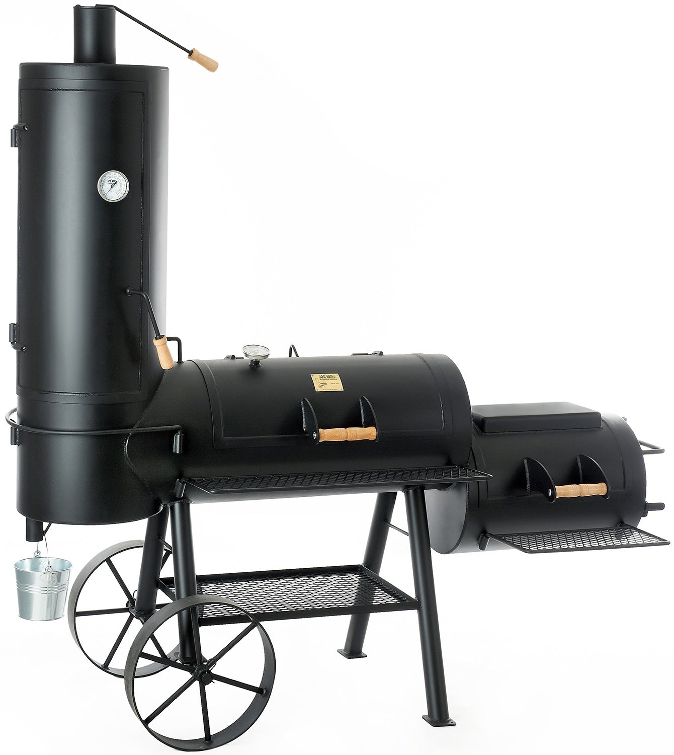 Smoker 16" Chuckwagon 3-kammer - JOE´s Barbeque forfra