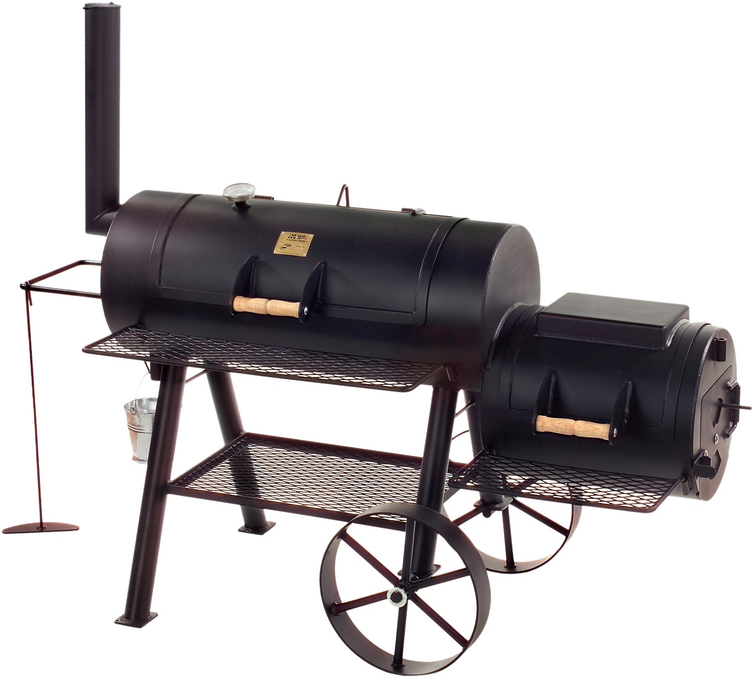 Smoker 16" Texas Classic lang versjon - JOE´s Barbeque sett forfra