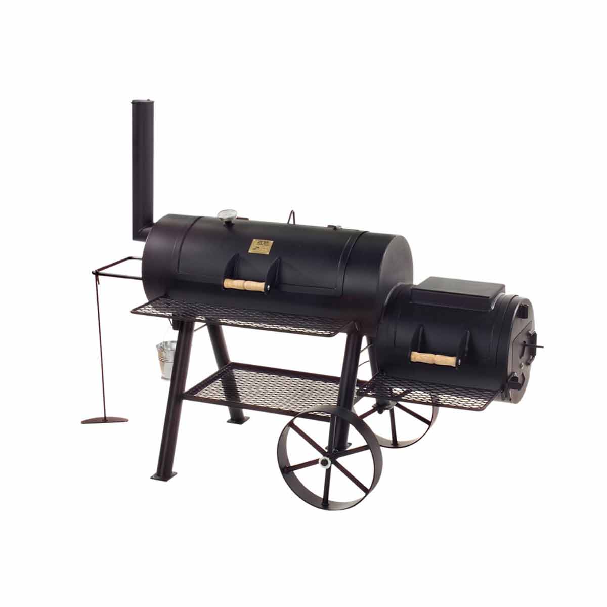 Smoker 16" Texas Classic rustfritt stål rist Joe's Barbeque forfra
