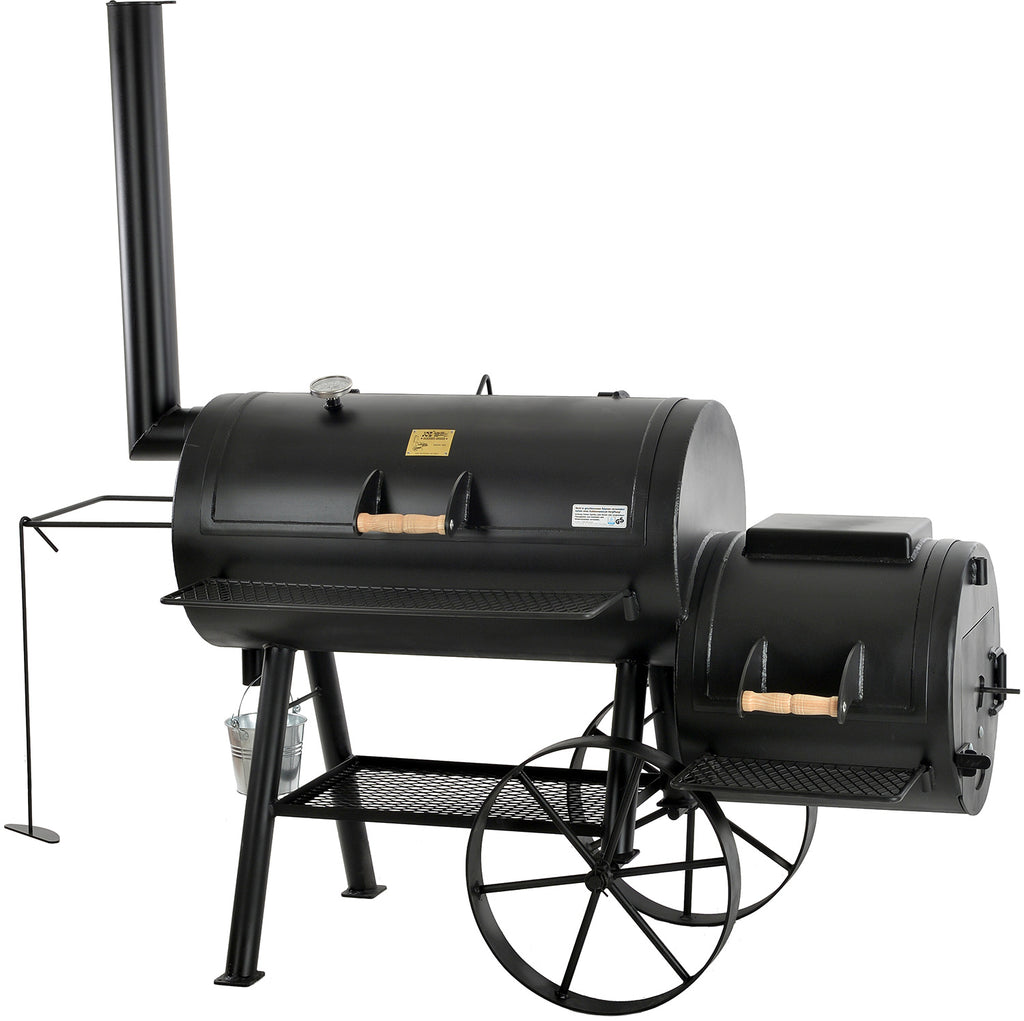 Smoker 20" Longhorn 6,35 mm stål - JOE´s Barbeque forfra