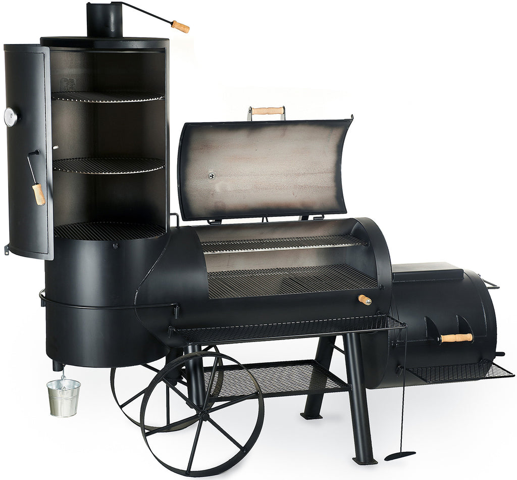 Smoker 24" Chuckwagon Catering 3-kammer - JOE´s Barbeque bakside