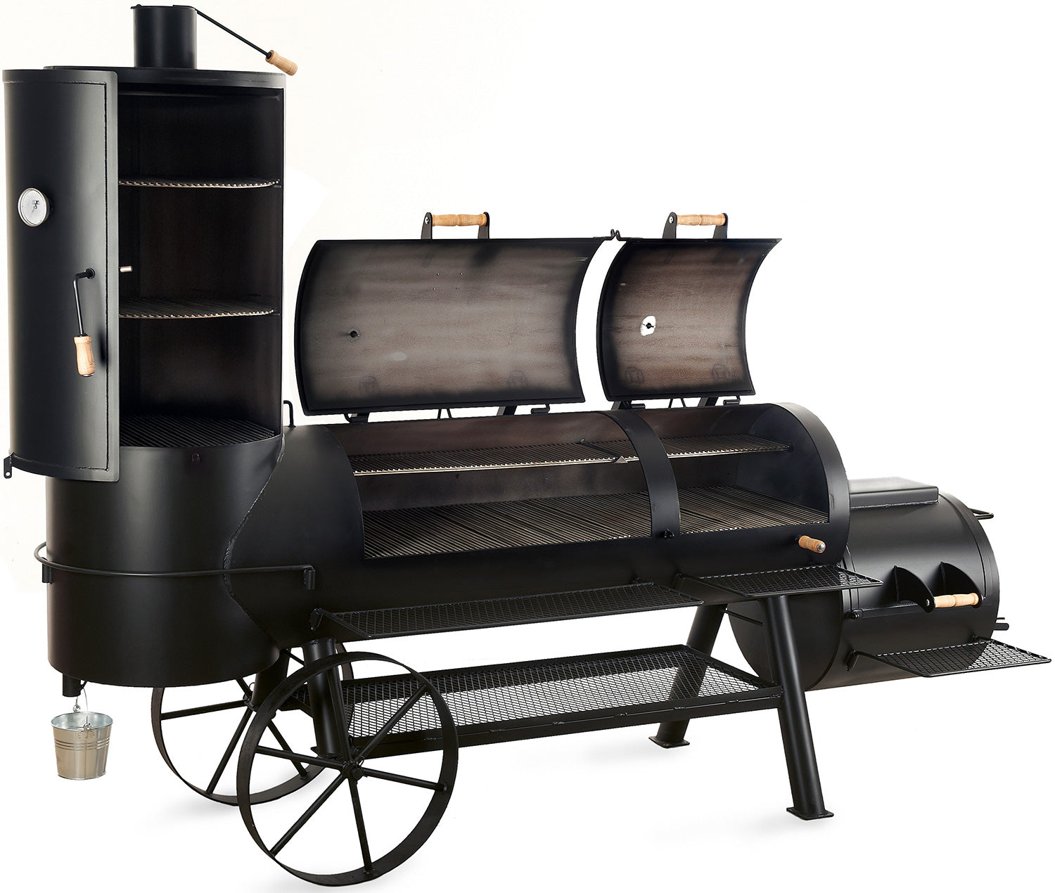 Smoker 24" Extended Catering med røykkammer - JOE´s Barbeque bakside