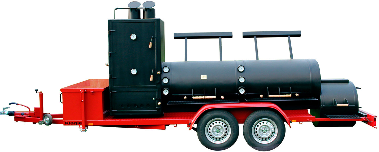 Smoker 30" Extended Catering trailer med dobbeltaksel forfra