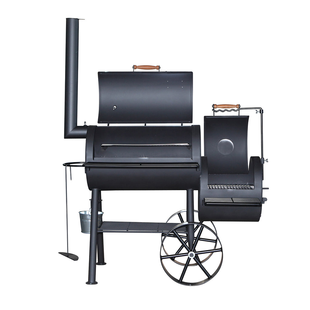 Detalj av 6 mm rustfri stålrist på Smoker SK18