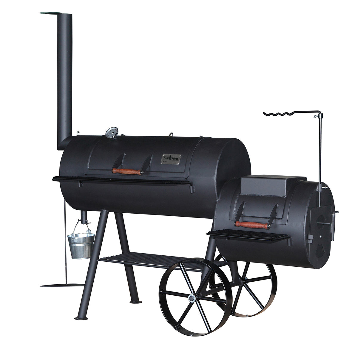 Smoker SL18 18" rustfritt stål rist 96x43 cm bakside