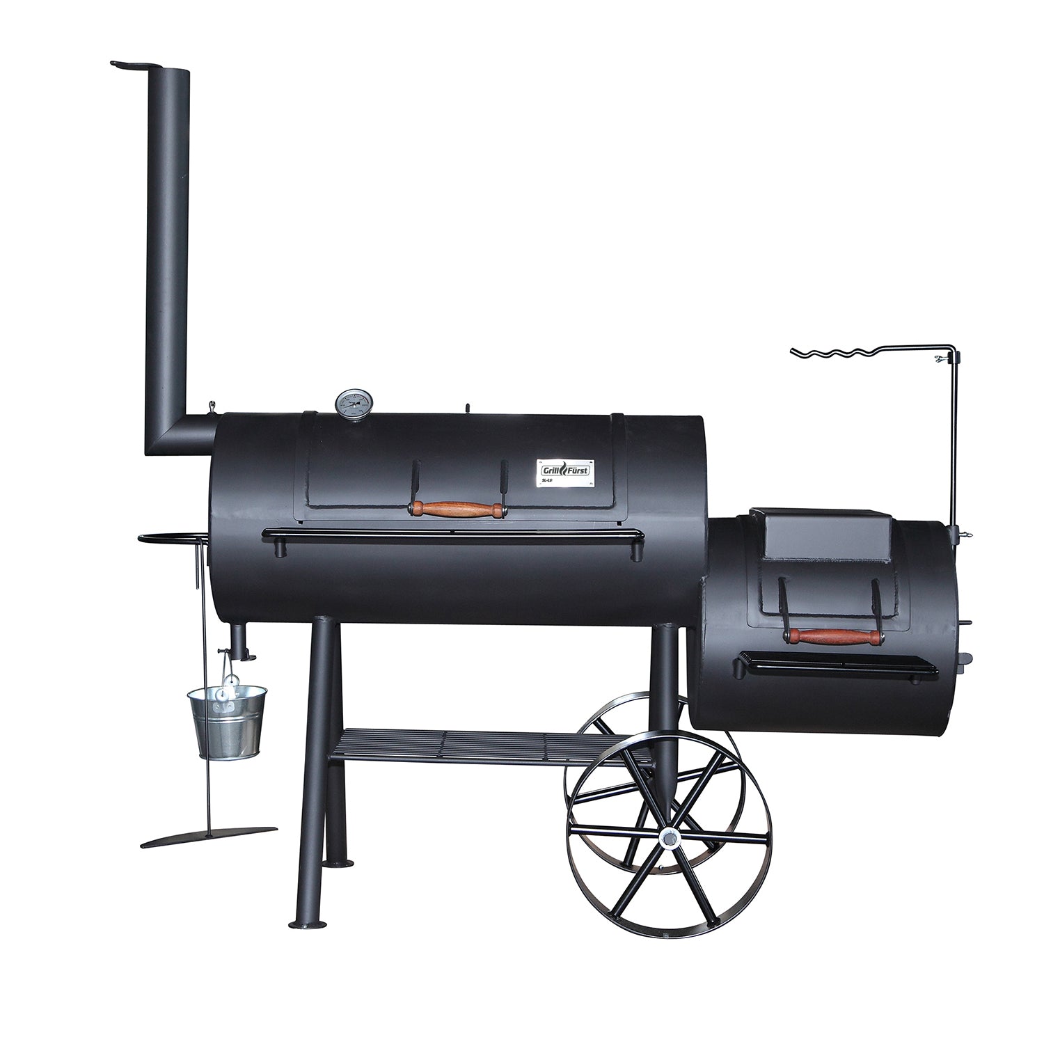 Smoker SL18 18" rustfritt stål rist 96x43 cm forfra