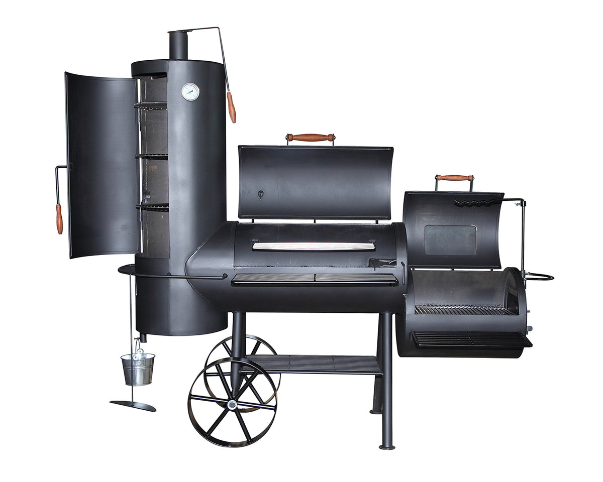 Detalj av røyketårn på Smoker ST18 18" med røyketårn rustfritt stål rist