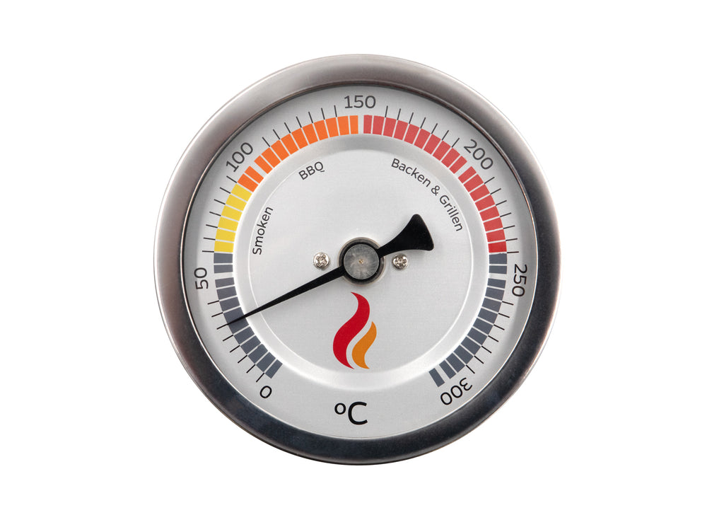 Smoker-termometer rustfritt stål 0-300°C - Grillfürst bakside