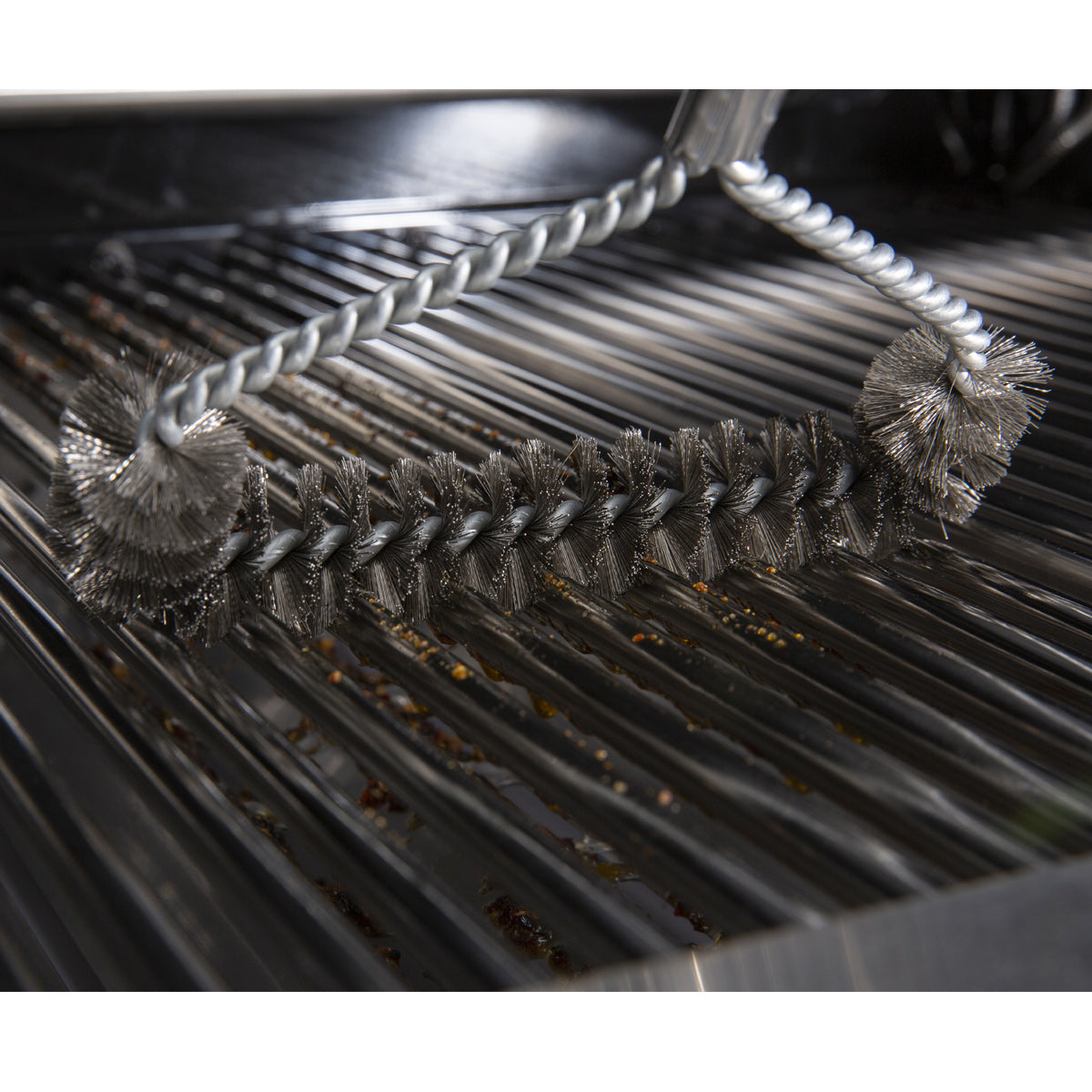 Spiralgrillbørste rustfritt stål - Broil King bakside