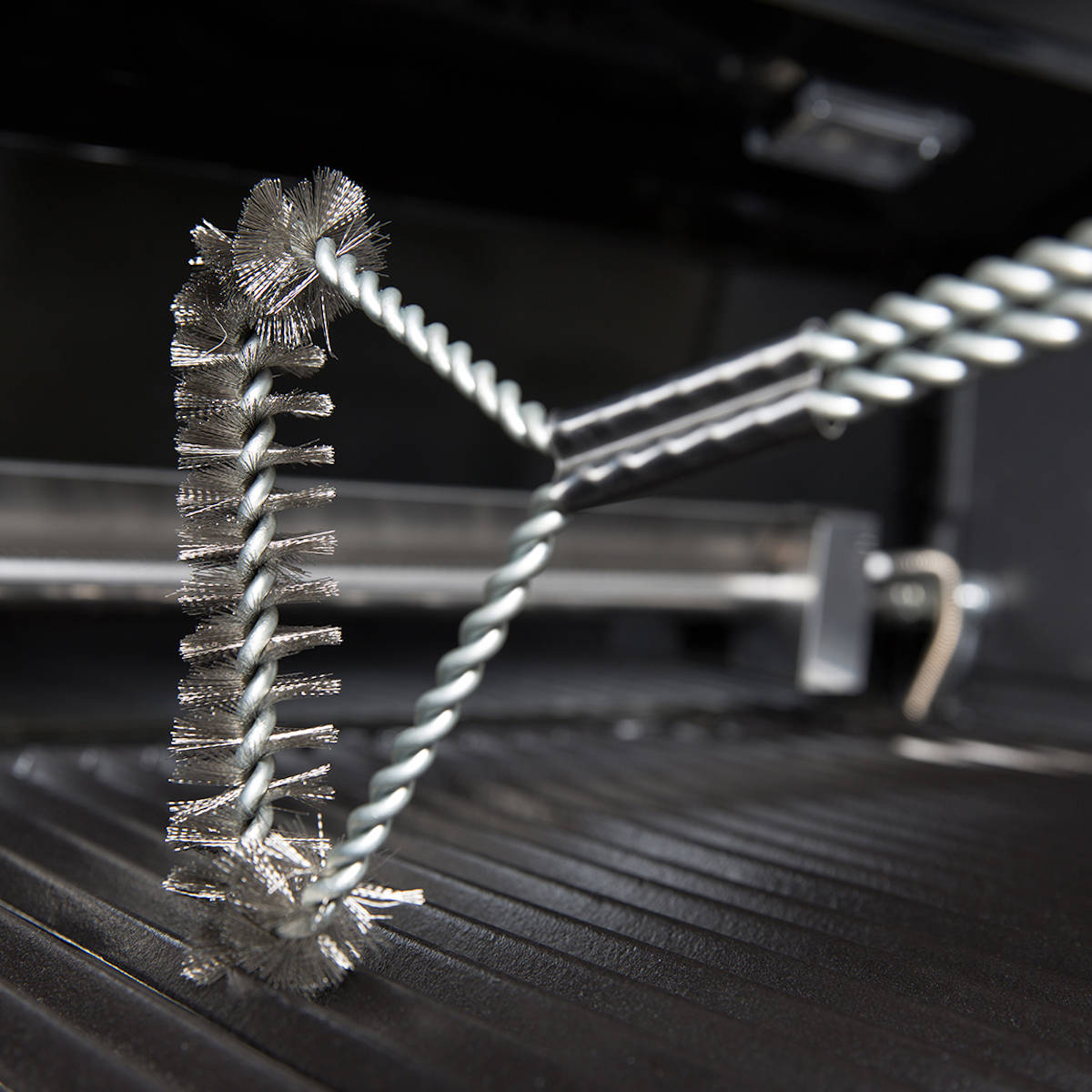 Spiralgrillbørste rustfritt stål - Broil King detalj