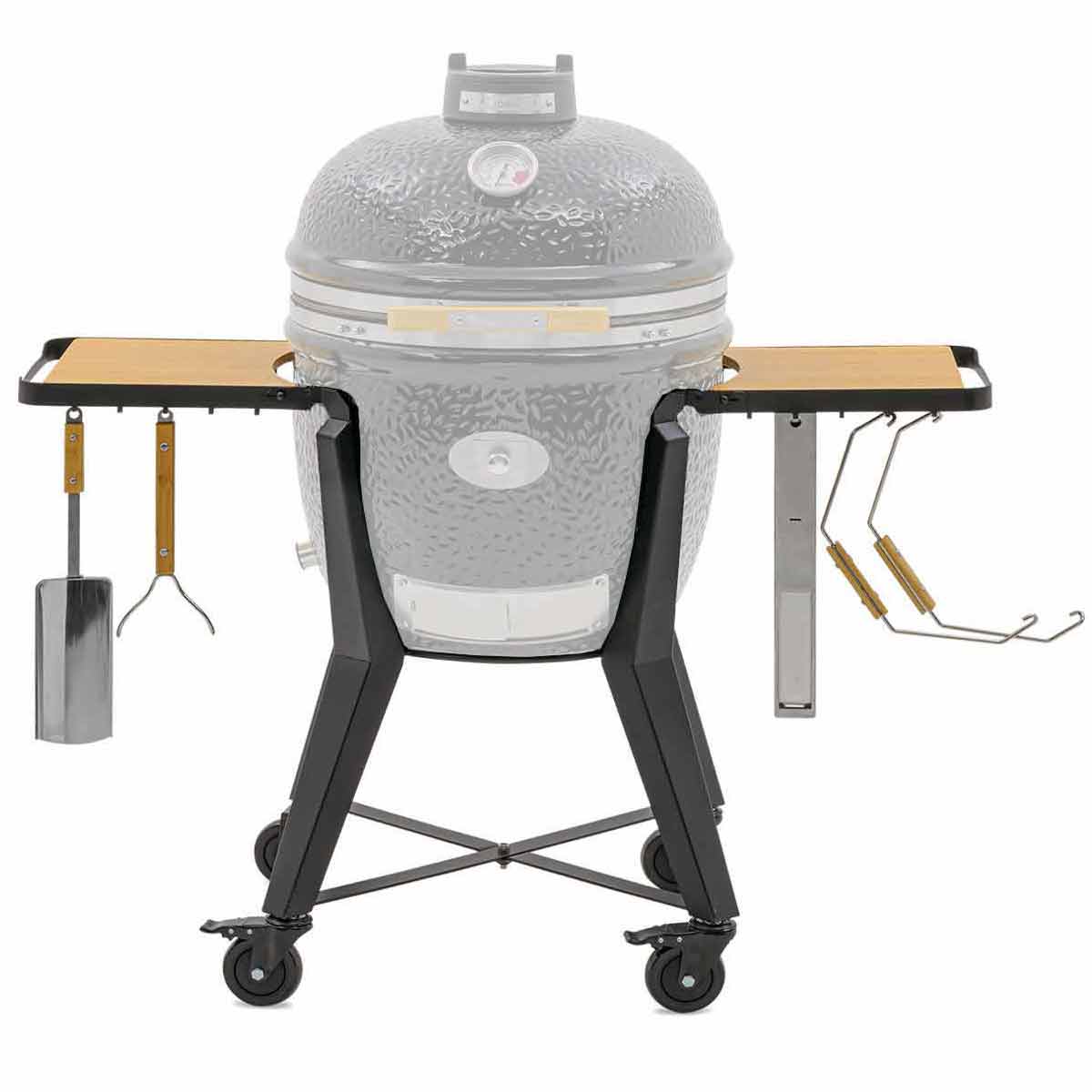 Stativ med sidebord for Two.66 keramisk grill - Monolith bakside