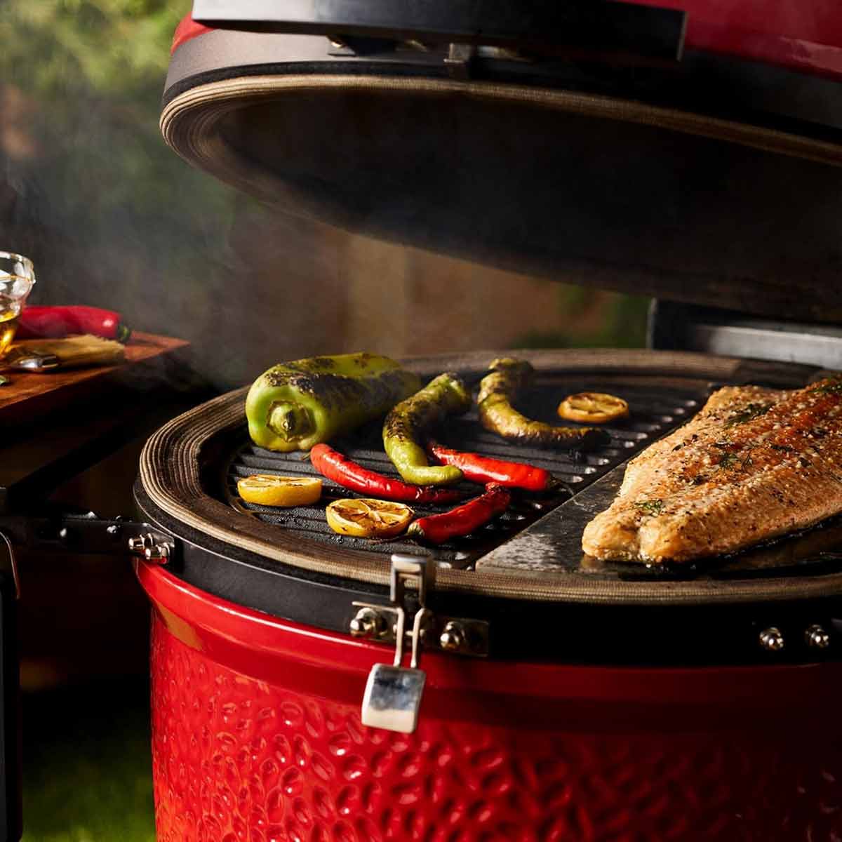 Støpejern grillrist Classic Joe halvrund bakside