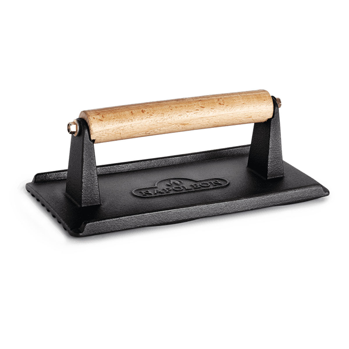 Støpejern kjøttpresse og burgerpresse 21x11 cm - Napoleon for jevn grilling