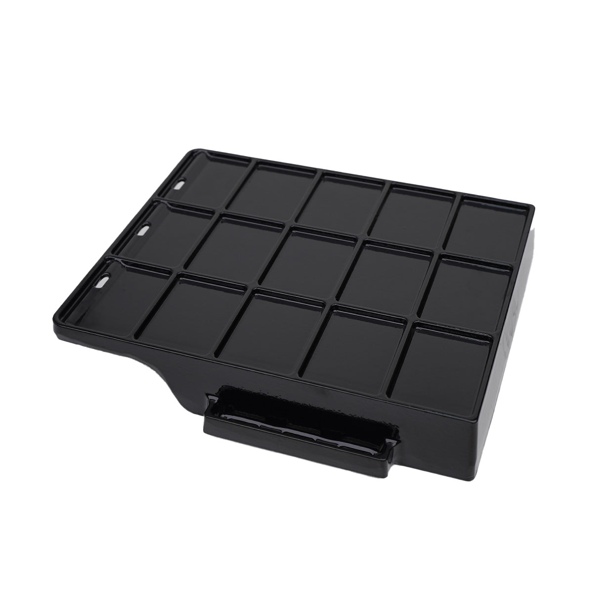 Støpejern plancha emaljert 39,3 x 37,7 cm - SANTOS sett fra siden