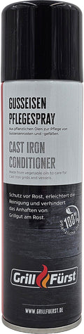 Støpejern pleiespray 200 ml plantebasert - Grillfürst forfra