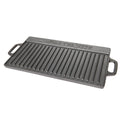 Støpejern vendbar grillplate 50 x 23,5 cm - Traeger forfra