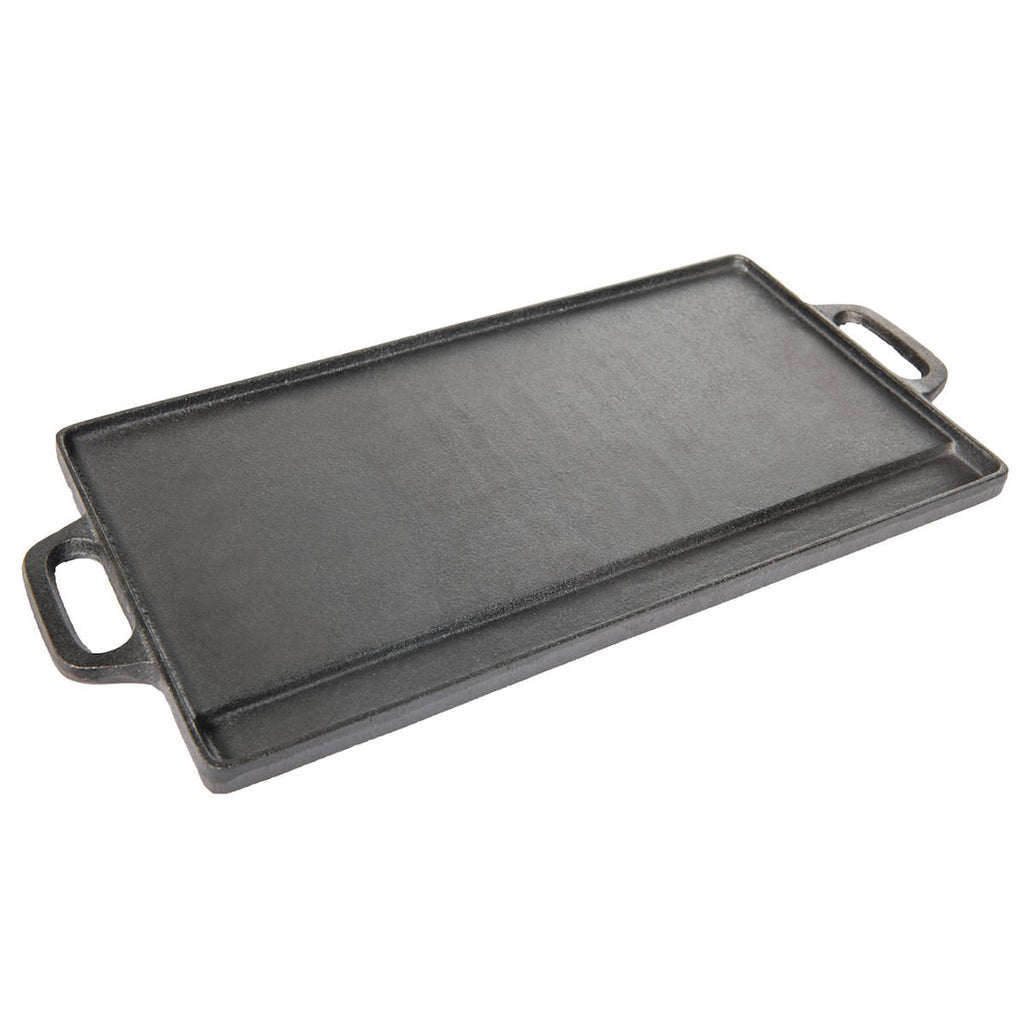 Støpejern vendbar grillplate 50 x 23,5 cm - Traeger nærbilde av overflate