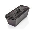 Støpejerns brødform med lokk k4 34x13 cm - Petromax forfra