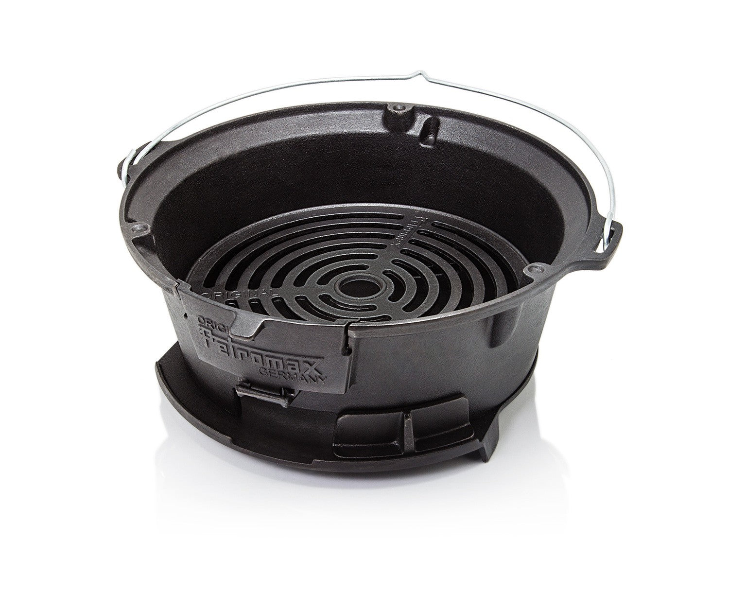 Støpejernsgrill tg3 campinggrill og kokestell - Petromax bakside