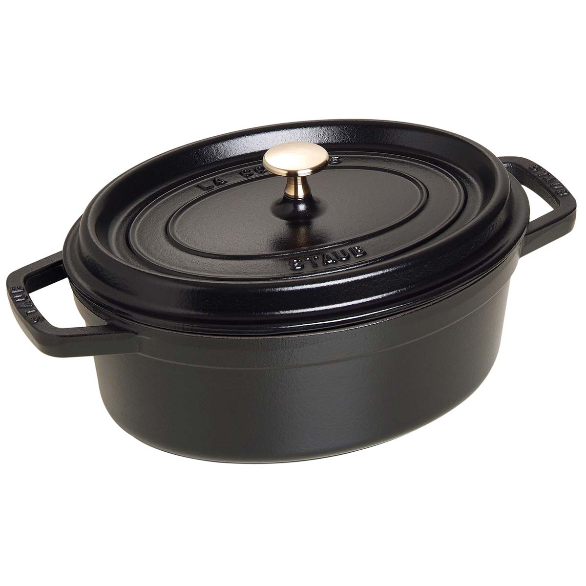 Støpejernsgryte Cocotte 27 cm svart - STAUB for jevn varmefordeling