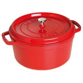 Støpejernsgryte Cocotte 28 cm kirsebærrød - STAUB for jevn varmefordeling og langvarig varme