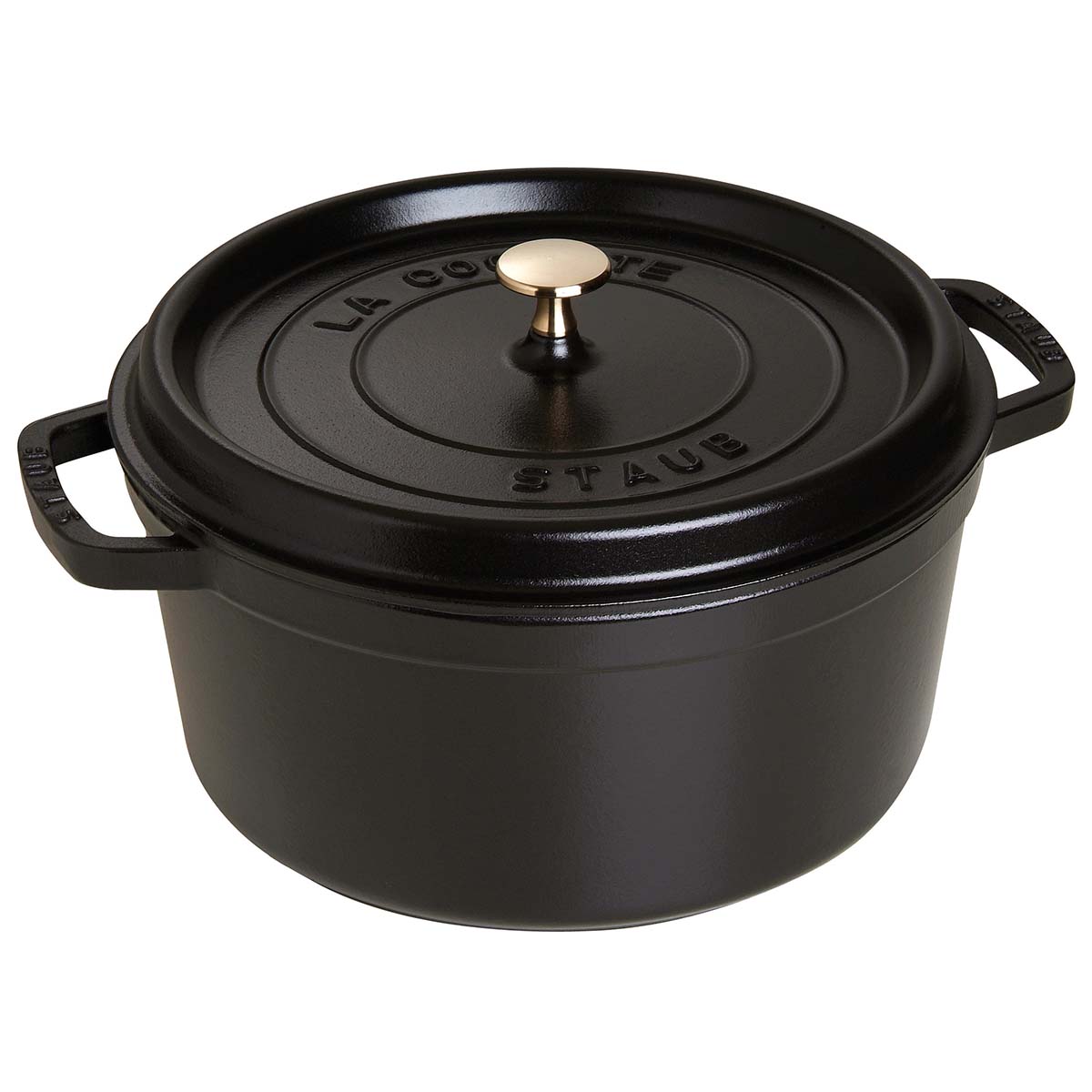 Støpejernsgryte Cocotte 28 cm svart - STAUB for jevn varmefordeling og langvarig bruk