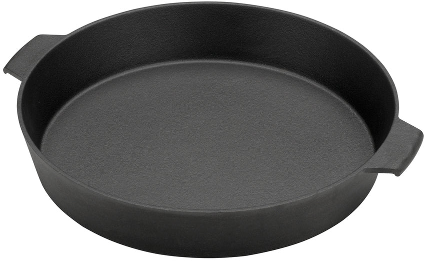 Støpejernspanne Ø 27 cm for Medium/Small/MiniMax - Big Green Egg forfra