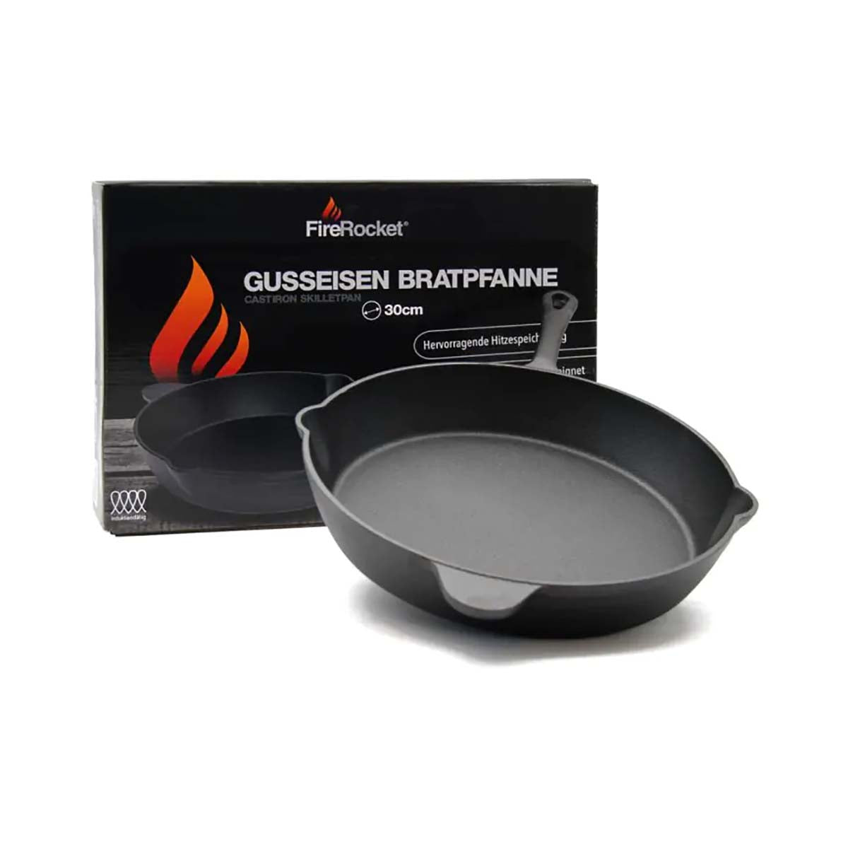 Støpejernspanne 30 cm - FireRocket