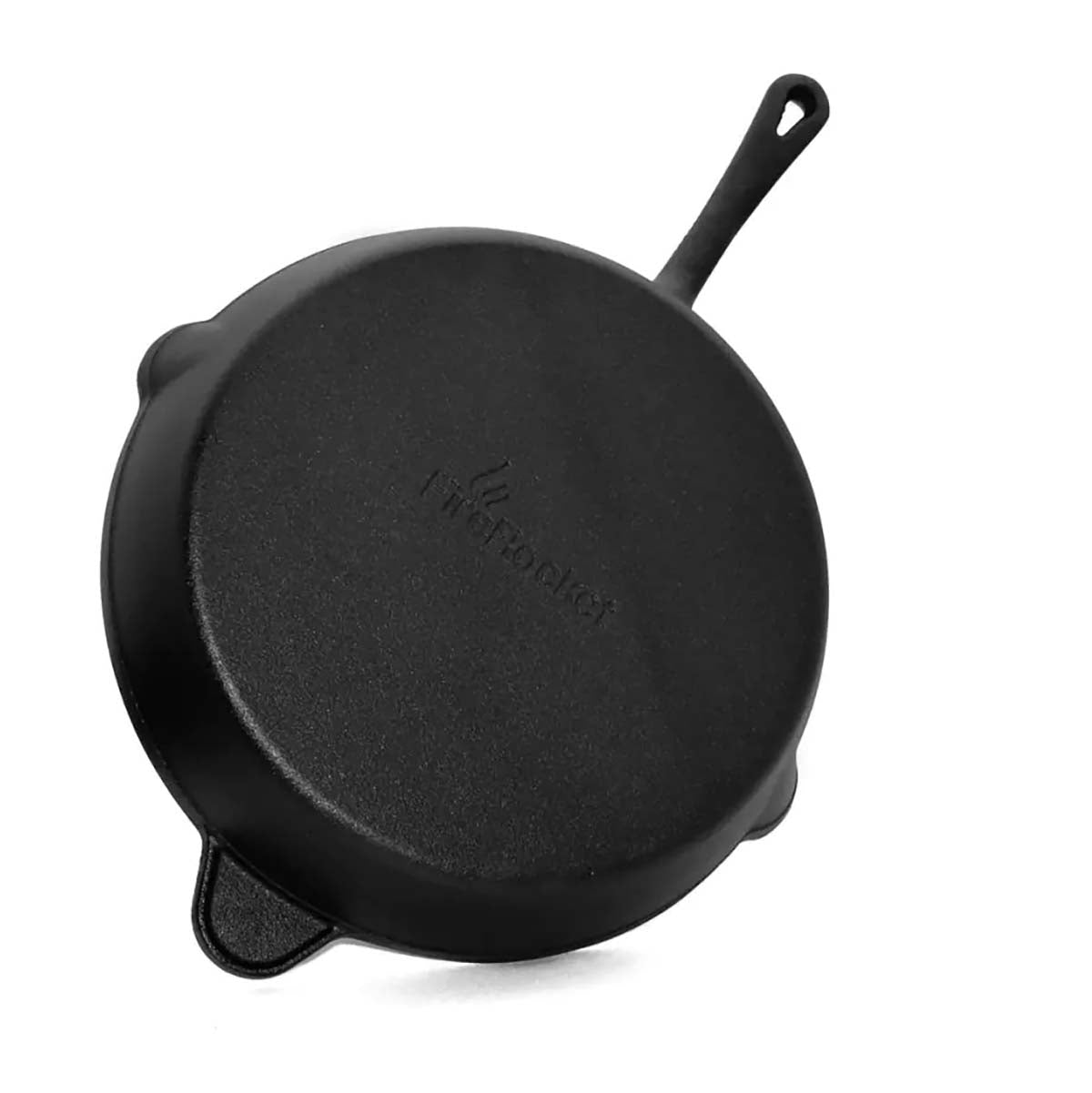 Støpejernspanne 30 cm - FireRocket detalj av håndtak