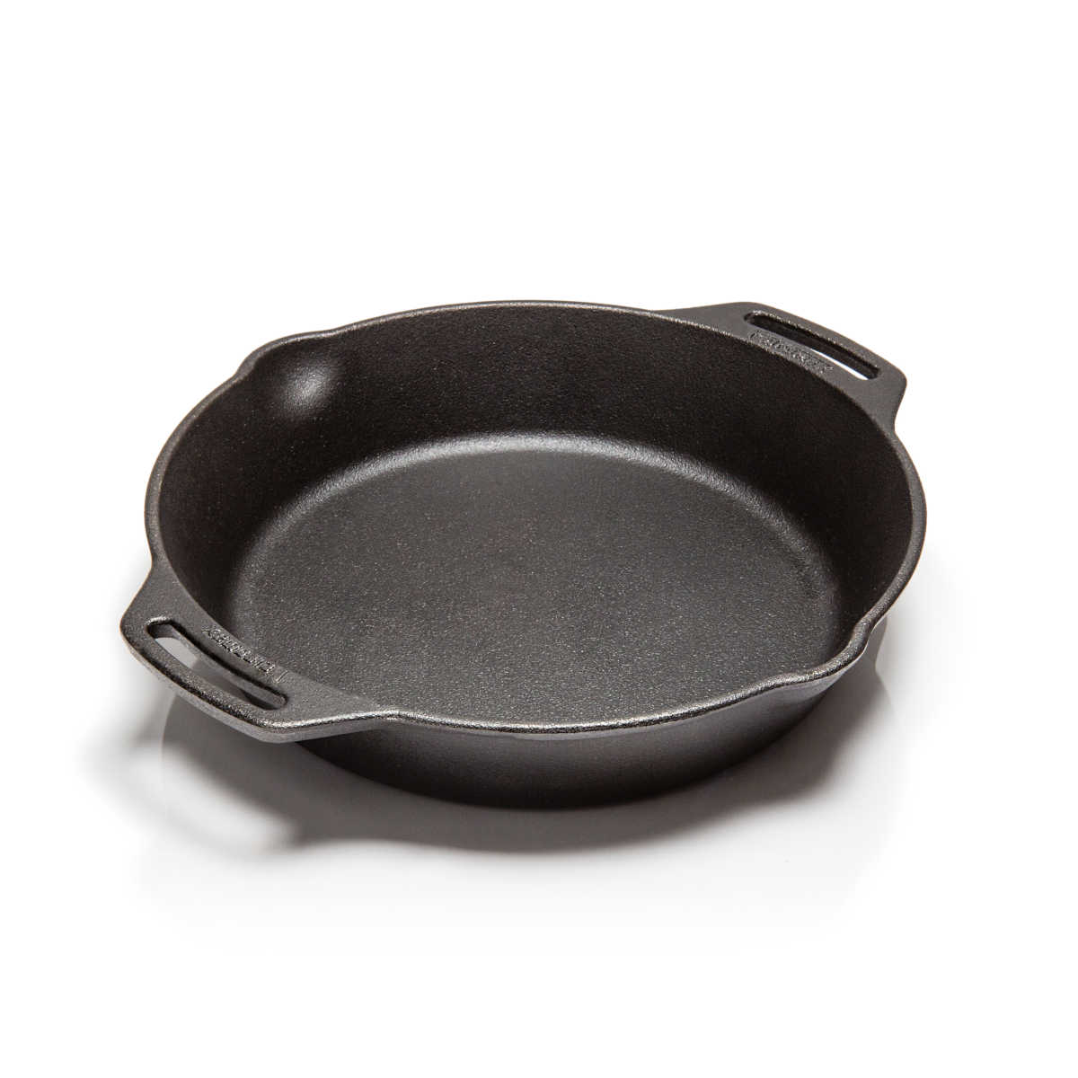 Støpejernspanne fp25h-t med to håndtak 25 cm - Petromax forfra