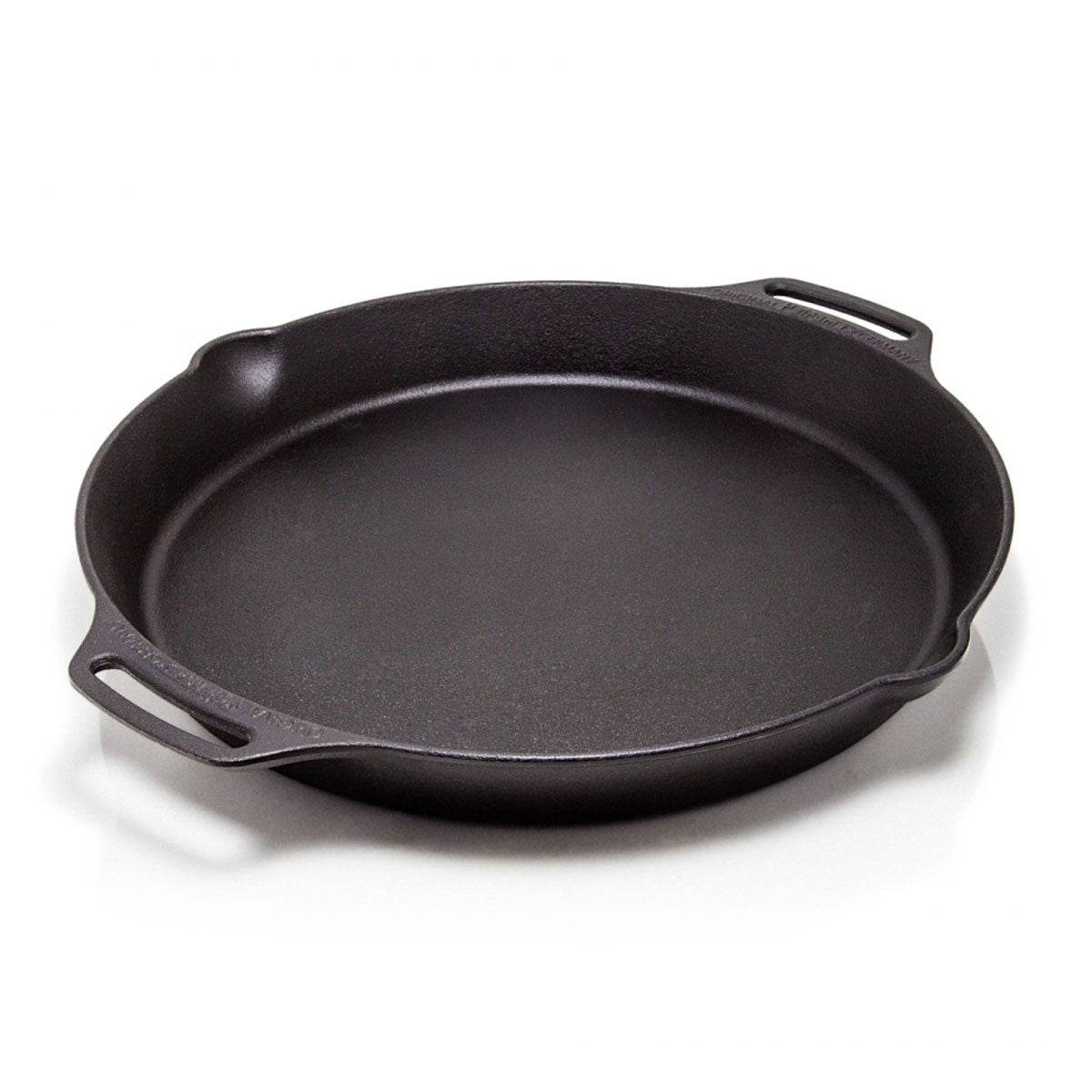 Støpejernspanne fp40h-t med to håndtak 40 cm fra Petromax forfra