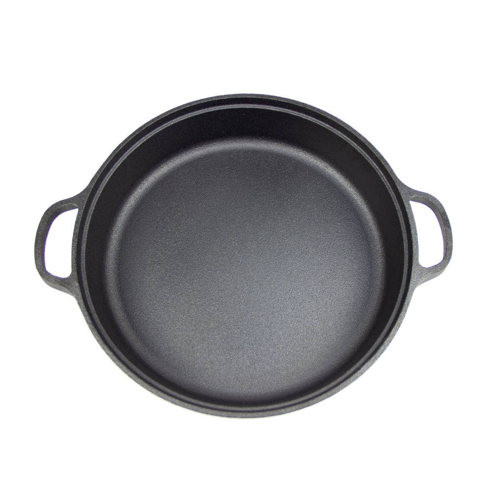 Montert Støpejernspanne for Weber GBS Ø 30 cm - SANTOS på grill