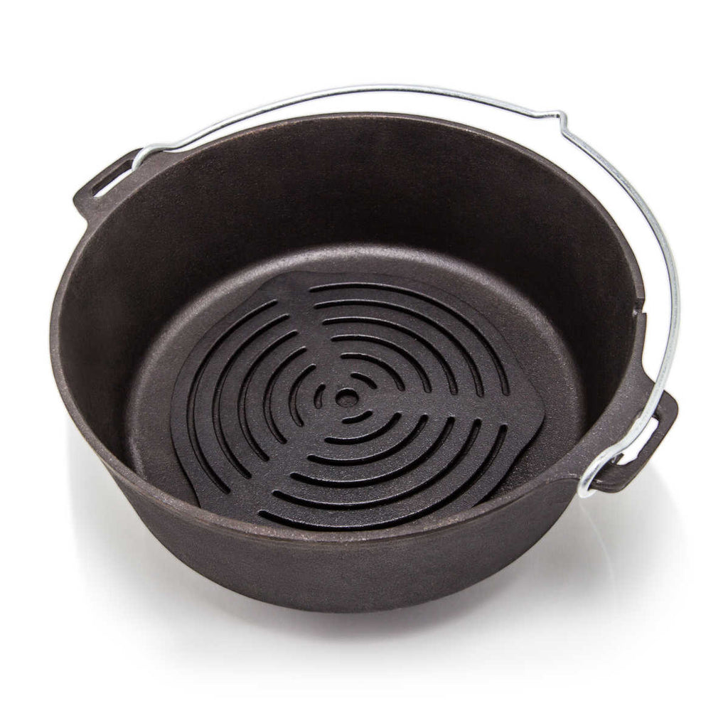 Detalj av støpejernsrist for dutch oven universal - Petromax
