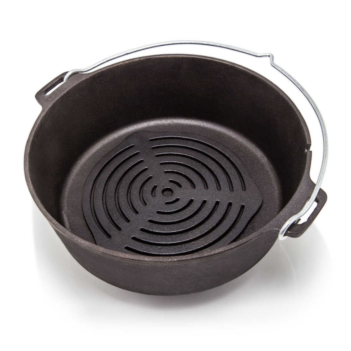 Detalj av støpejernsrist for dutch oven universal - Petromax