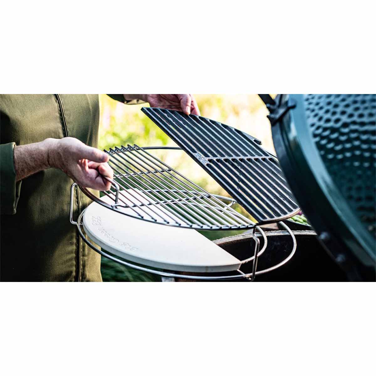 Støpejernsrist halvrund for XL - Big Green Egg detaljbilde