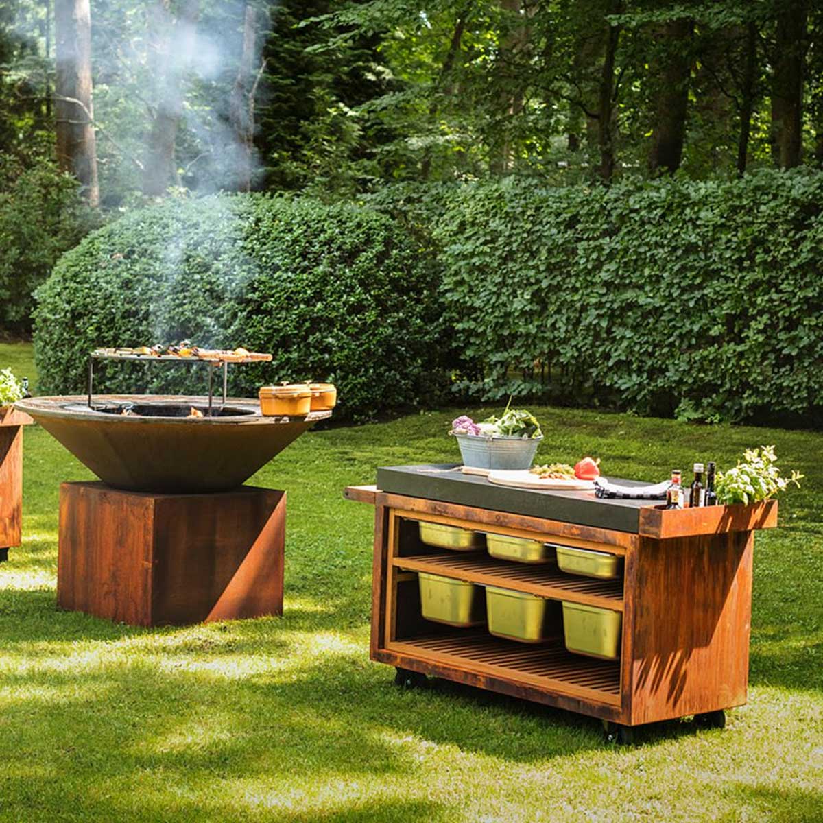 Storage Insert PRO Large teaktre oppbevaring bakside