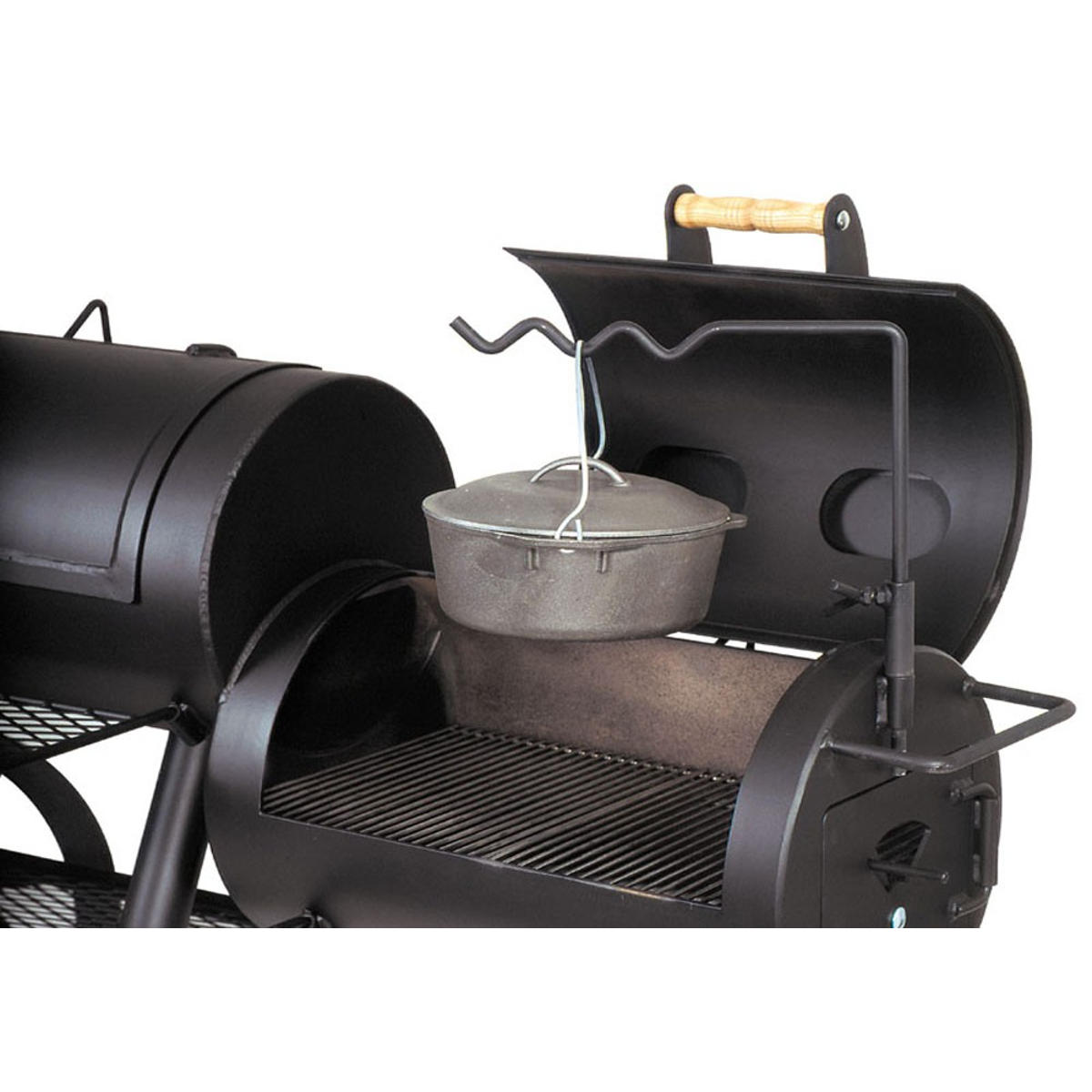 Svingarm for 16" og 20" smoker - Joe's Barbeque montert på smoker