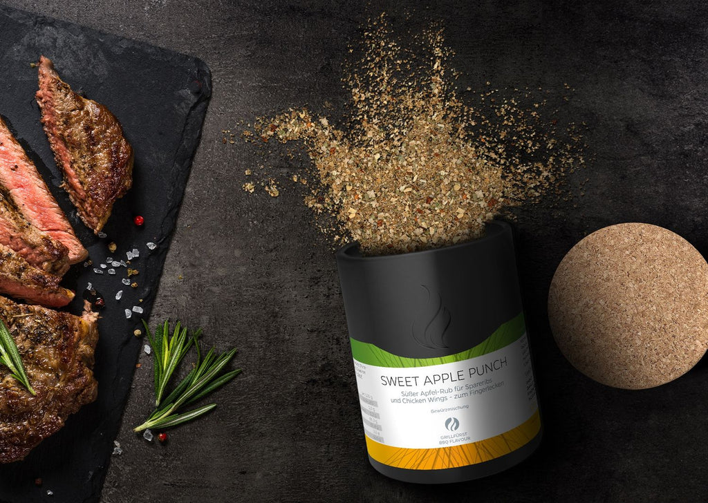 Sweet Apple Punch BBQ rub krydderblanding 100 g bakside