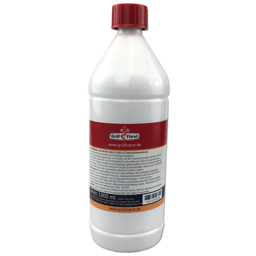 Bakside av Tenngelé 1 liter - Grillfürst flaske