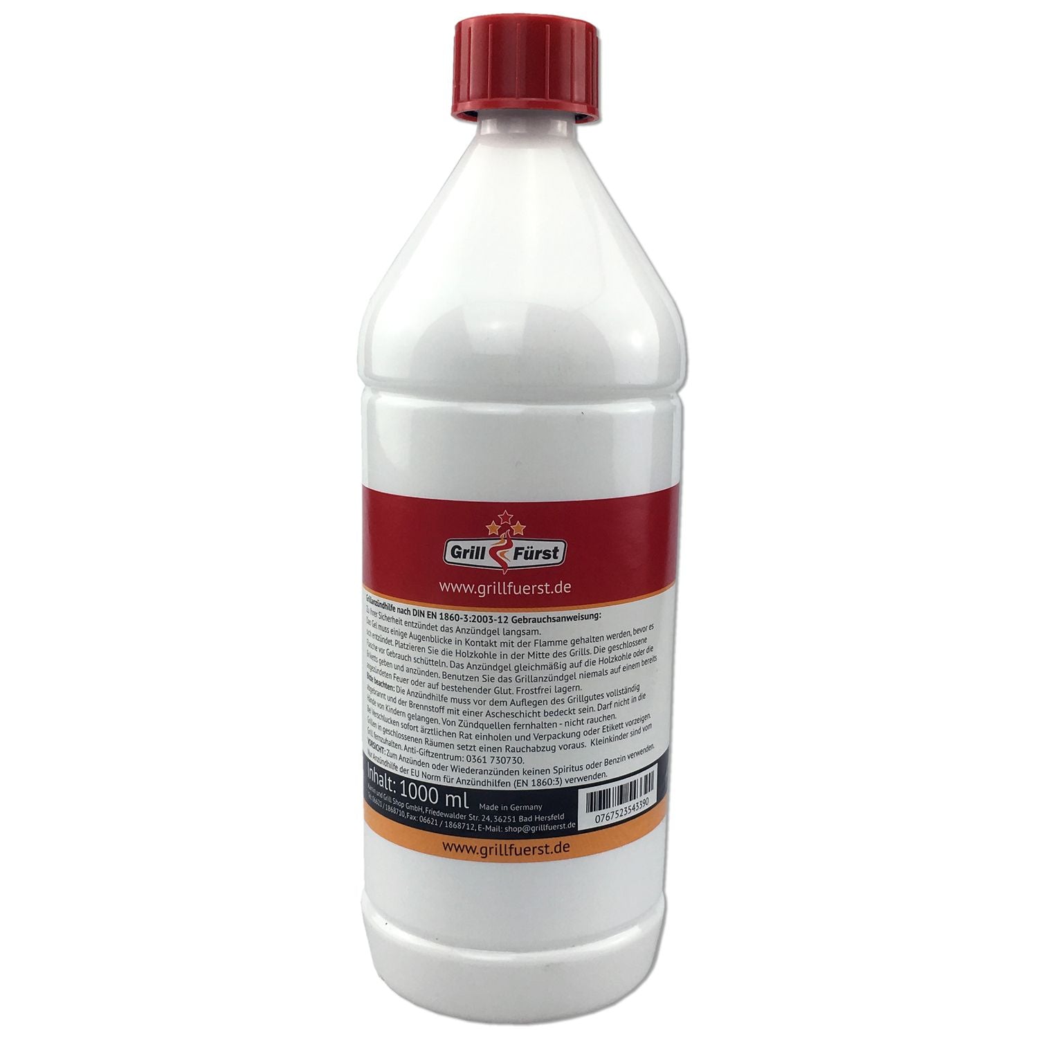 Bakside av Tenngelé 1 liter - Grillfürst flaske