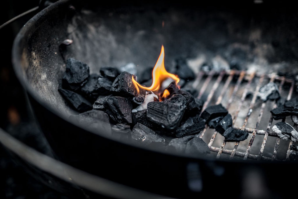 Tenngelé 1 liter - Grillfürst flaske montert for bruk