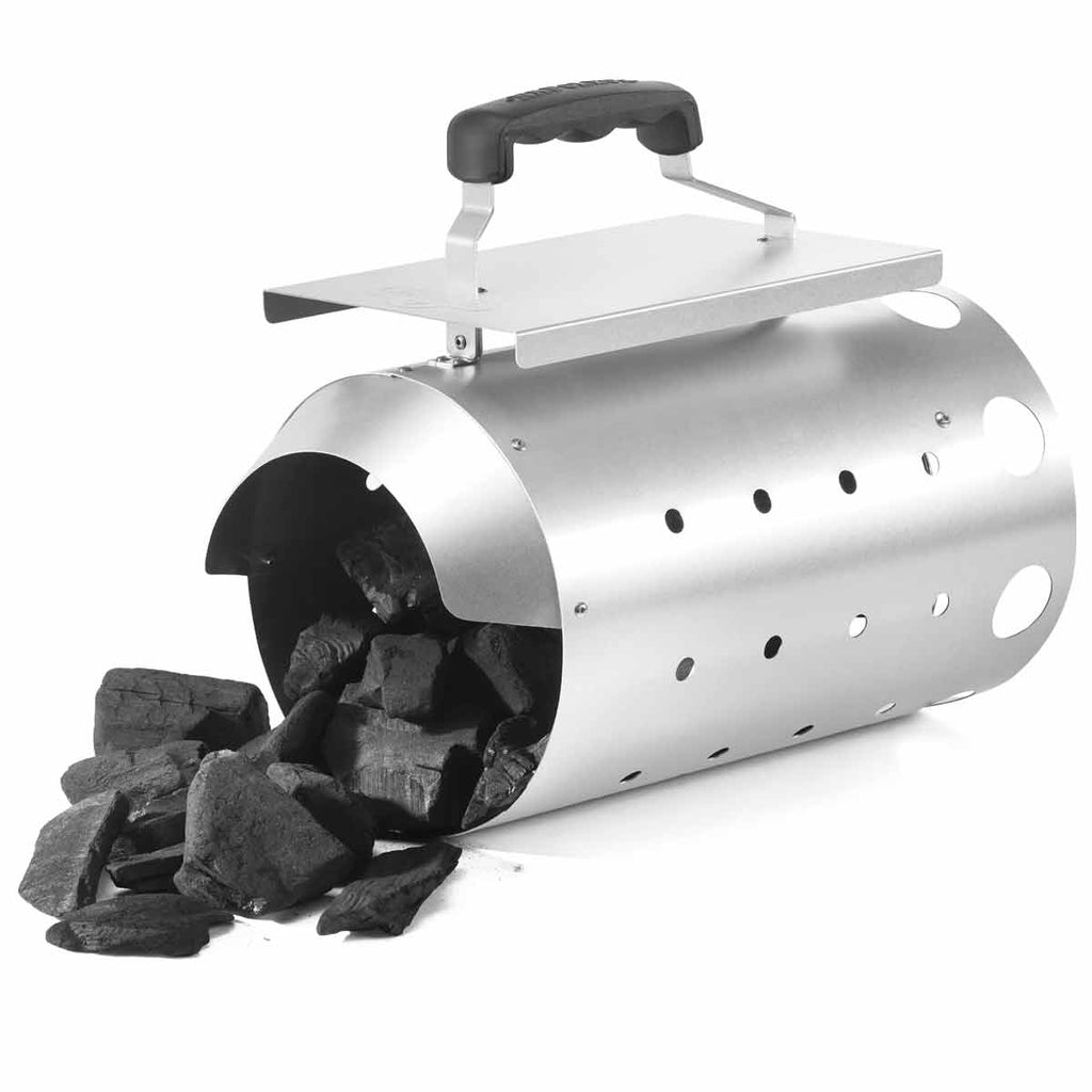 Tennstarter kullgrill aluminisert stål - Napoleon bakside