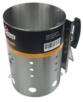 Tennstarter rustfritt stål 19 cm diameter Grillfürst forfra