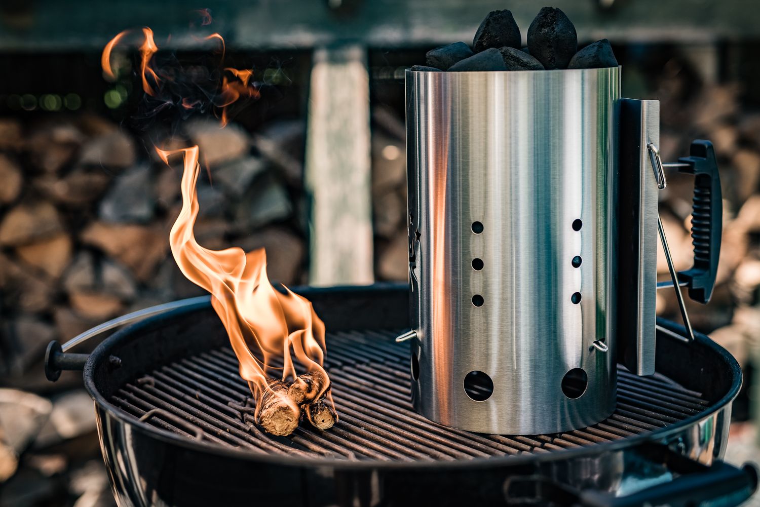 Tennstarter rustfritt stål 19 cm - Grillfürst detalj håndtak
