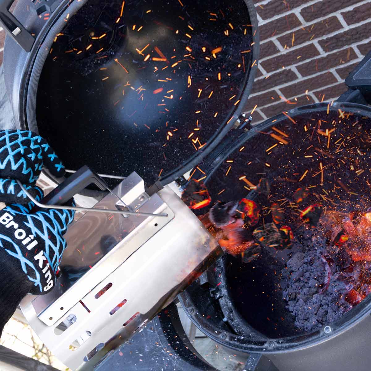 Tennstarter rustfritt stål - Broil King bakside