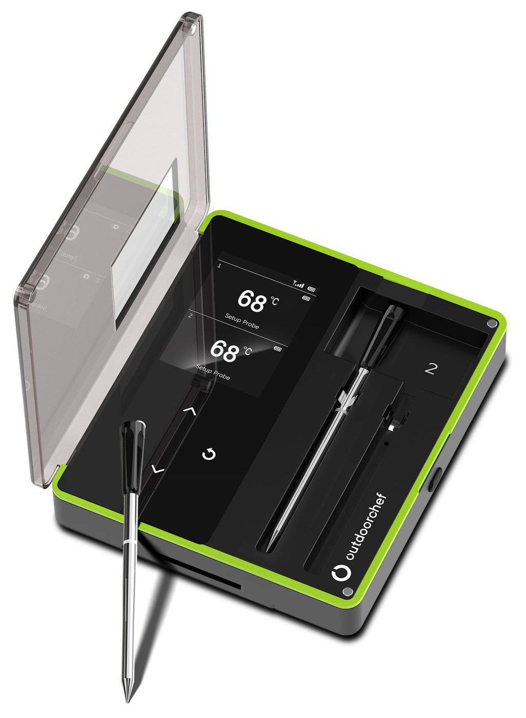 Trådløst steketermometer Easy Check Dual Bluetooth 2 sonder - Outdoorchef forfra