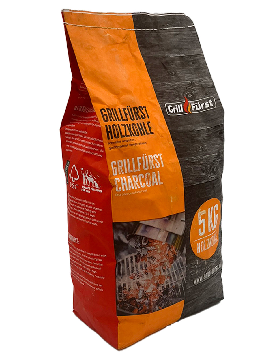 Detalj av Trekull 5 kg pall 320 kg Grillfürst